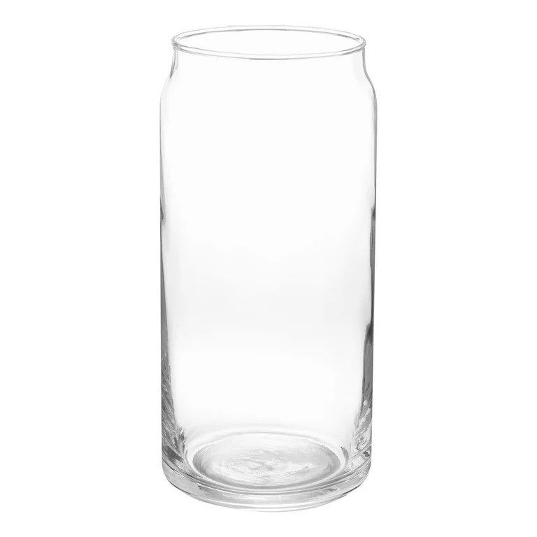 Mainstays 20oz Clear Can Shaped Drinking Glass | Walmart (US)
