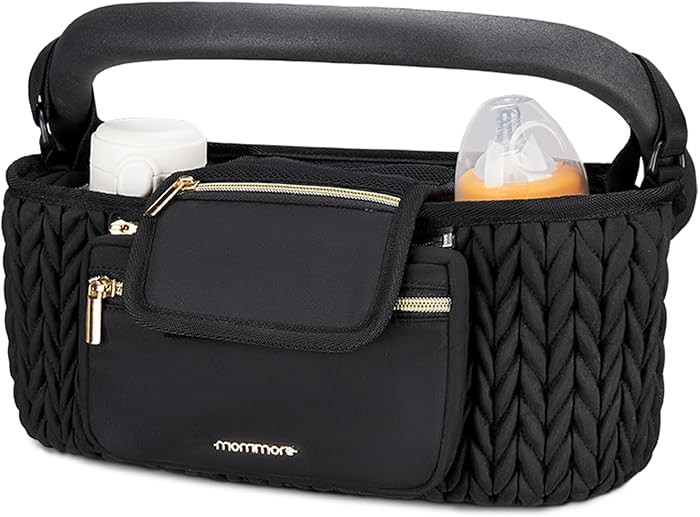 mommore Stroller Organizer with Insulated Cup Holders, Adjustable Stroller Caddy with Detachable ... | Amazon (US)