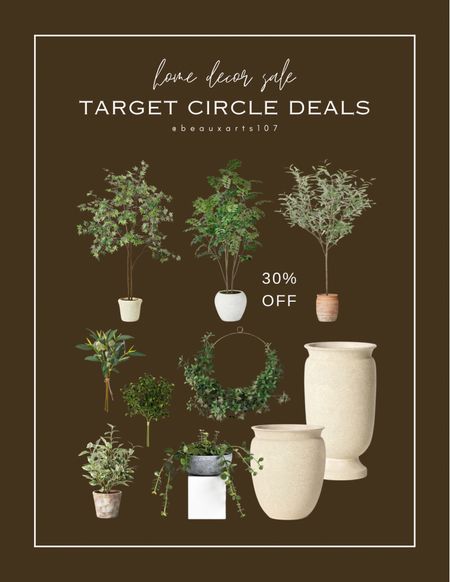 Save 30% off on these cute faux trees/faux greenery and planters 

#LTKsalealert #LTKxTarget #LTKhome