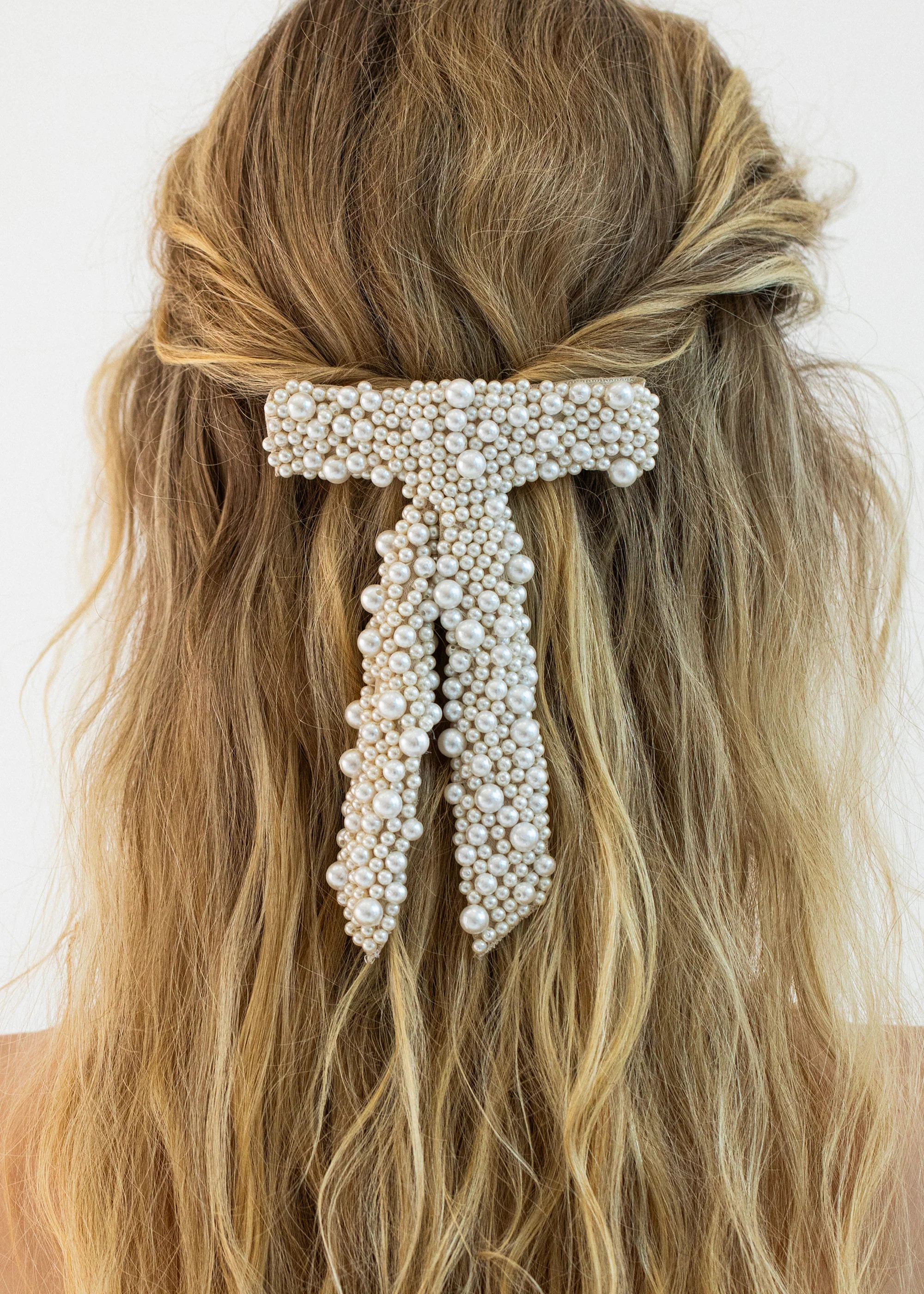 Donna Pearl Bow Barrette | Jennifer Behr 