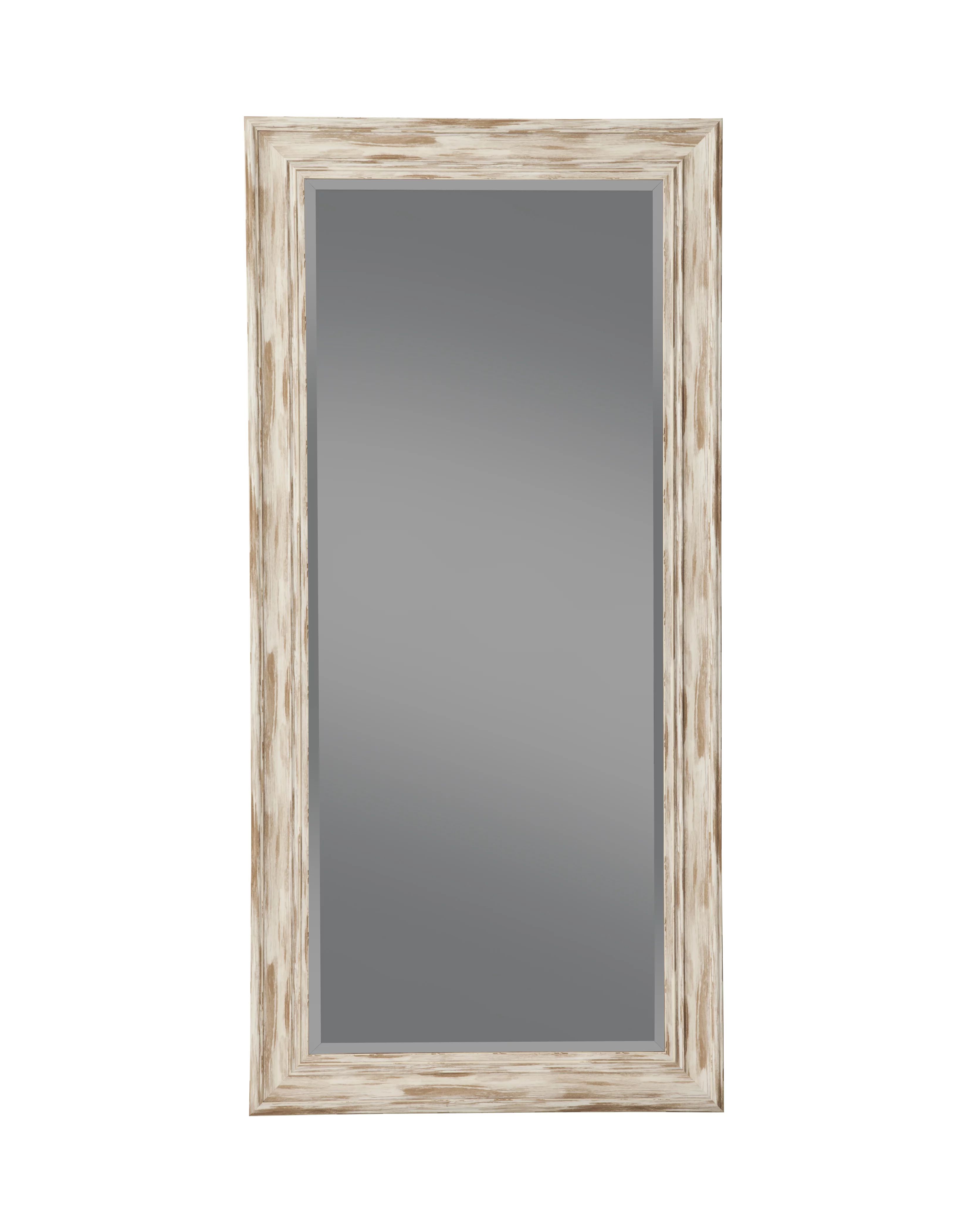 Full Length Leaner Mirror, Farmhouse Antique White Wash, 65"x31", By Martin Svensson Home - Walma... | Walmart (US)