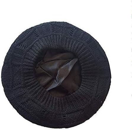 Ima Tress Slouchy Satin Lined Knit Beret Hat | Amazon (US)