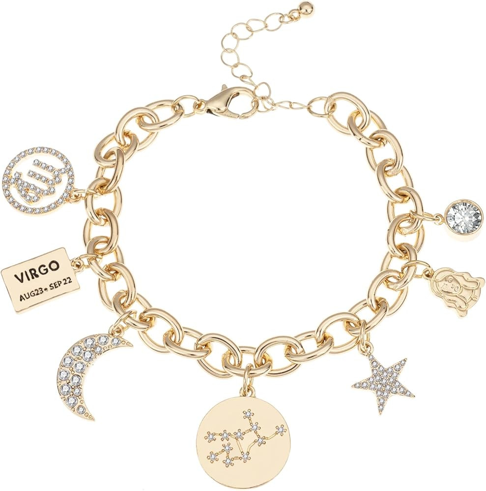 Madison Tyler Personalization Collection Gold Plated Zodiac Constellation Symbol | Name Plate | M... | Amazon (US)