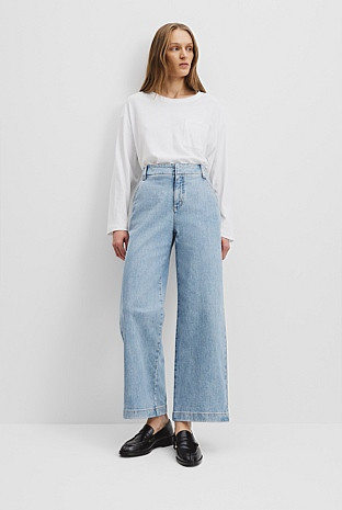 High Rise Wide Leg Jean | Country Road