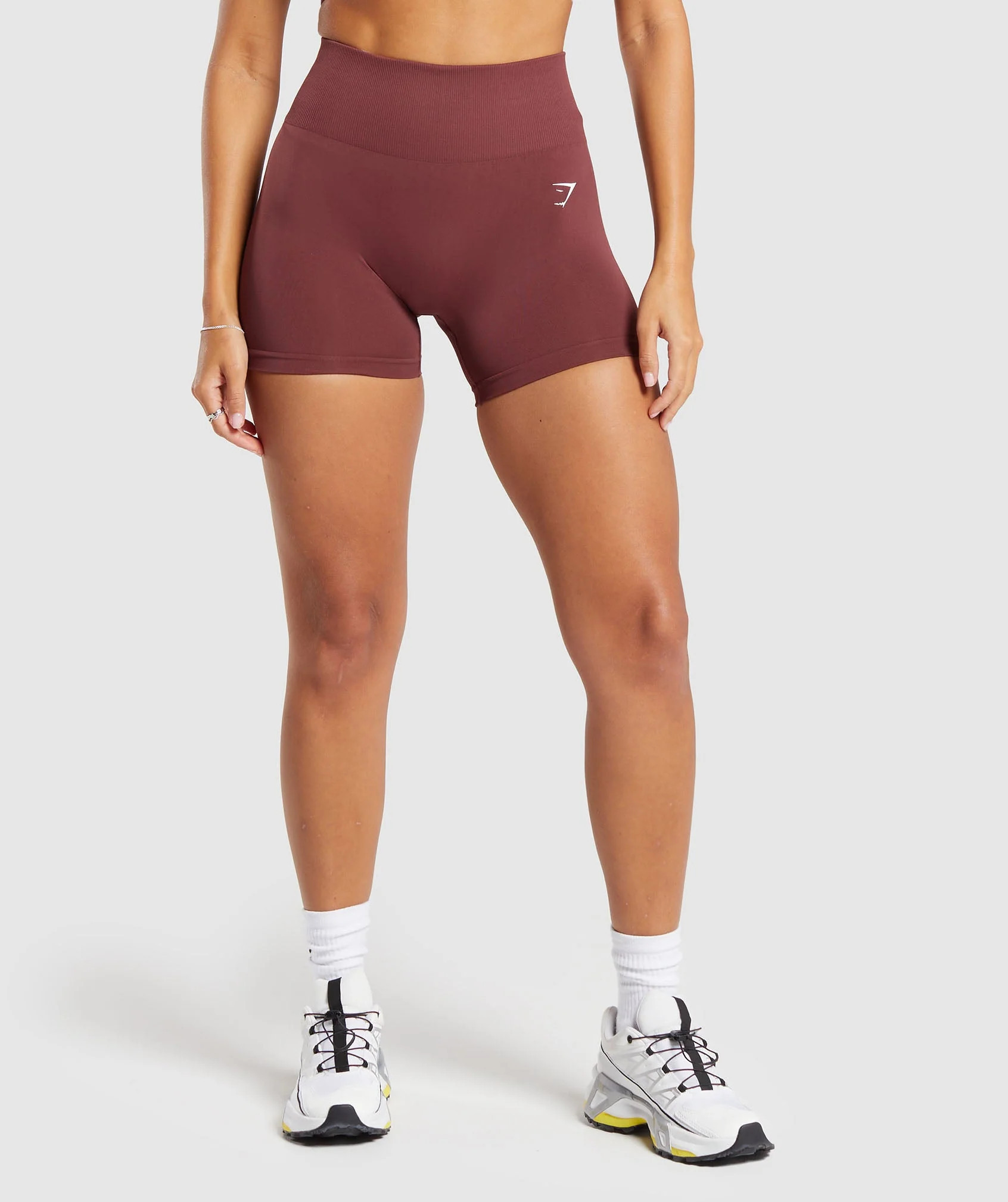 Gymshark Everyday Seamless Shorts - Burgundy Brown | Gymshark US