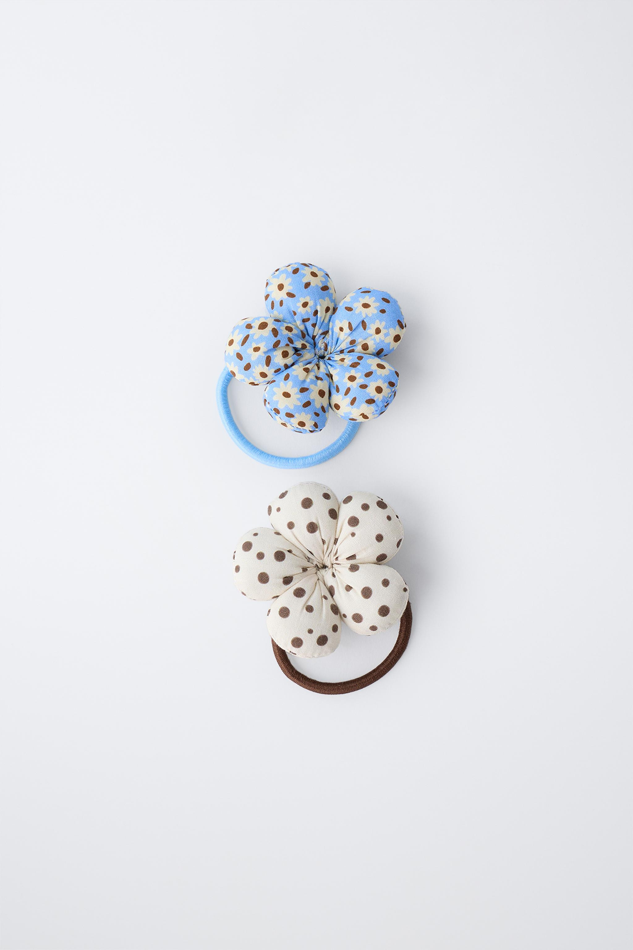 2-PACK OF PADDED FLOWER SCRUNCHIES | Zara UK