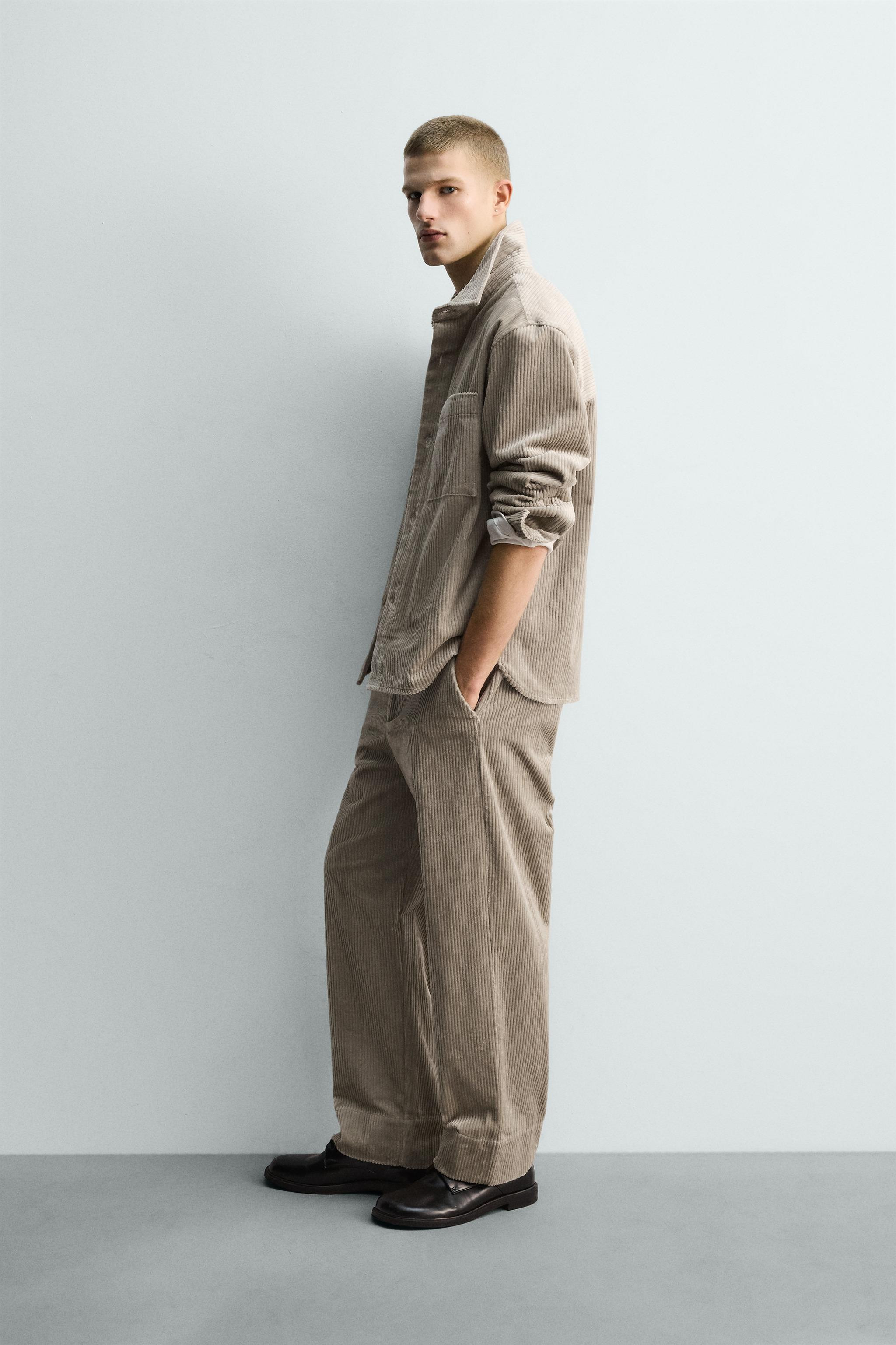 RELAXED FIT CORDUROY PANTS | Zara US