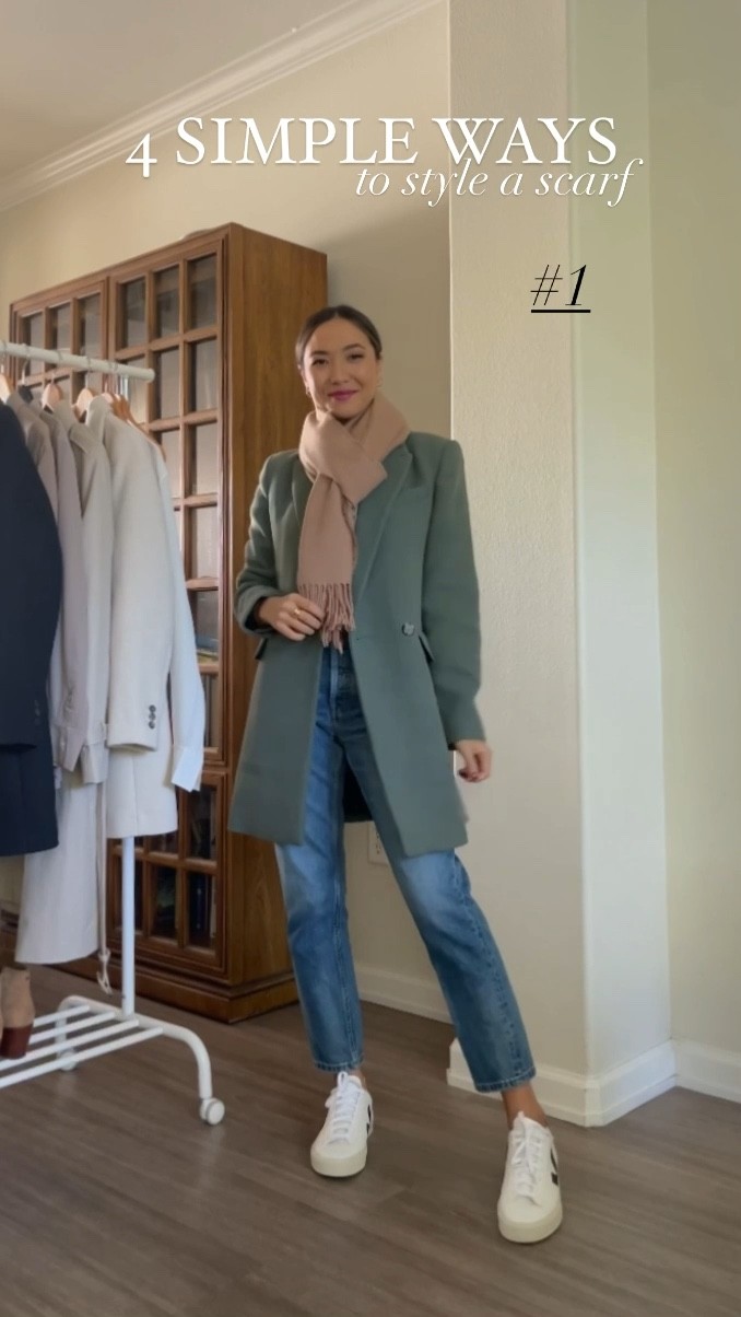 4 simple ways to wear a scarf
Wearing last seasons mango coat 
Scarf is old Abercrombie- linked similar from Mango 
Coats xs 
Jeans sized down one 
Veja campo sneakers tts 

Fall style / fall fashion/ fall outfits 

#LTKstyletip #LTKSeasonal #LTKunder100