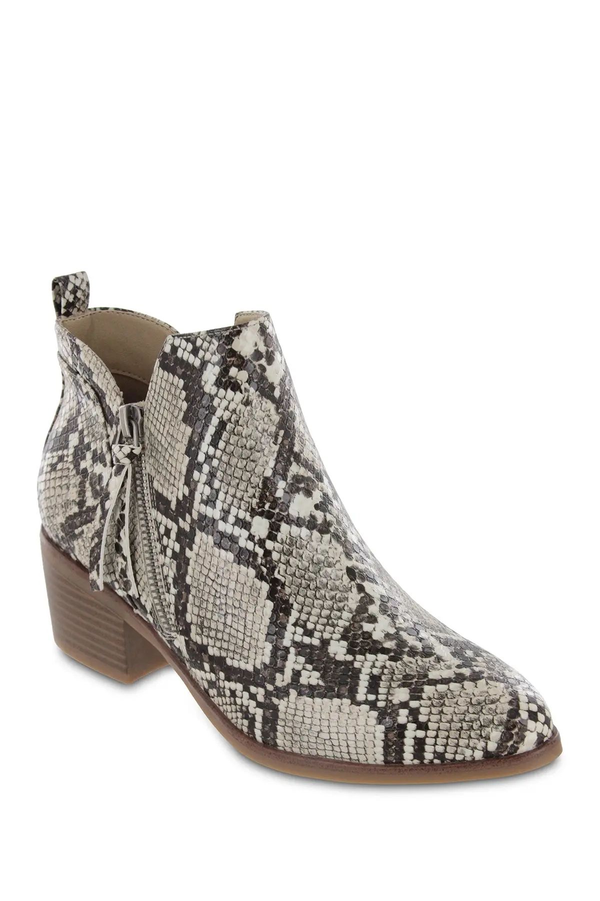 MIA Auden Snakeskin Printed Ankle Bootie at Nordstrom Rack | Hautelook