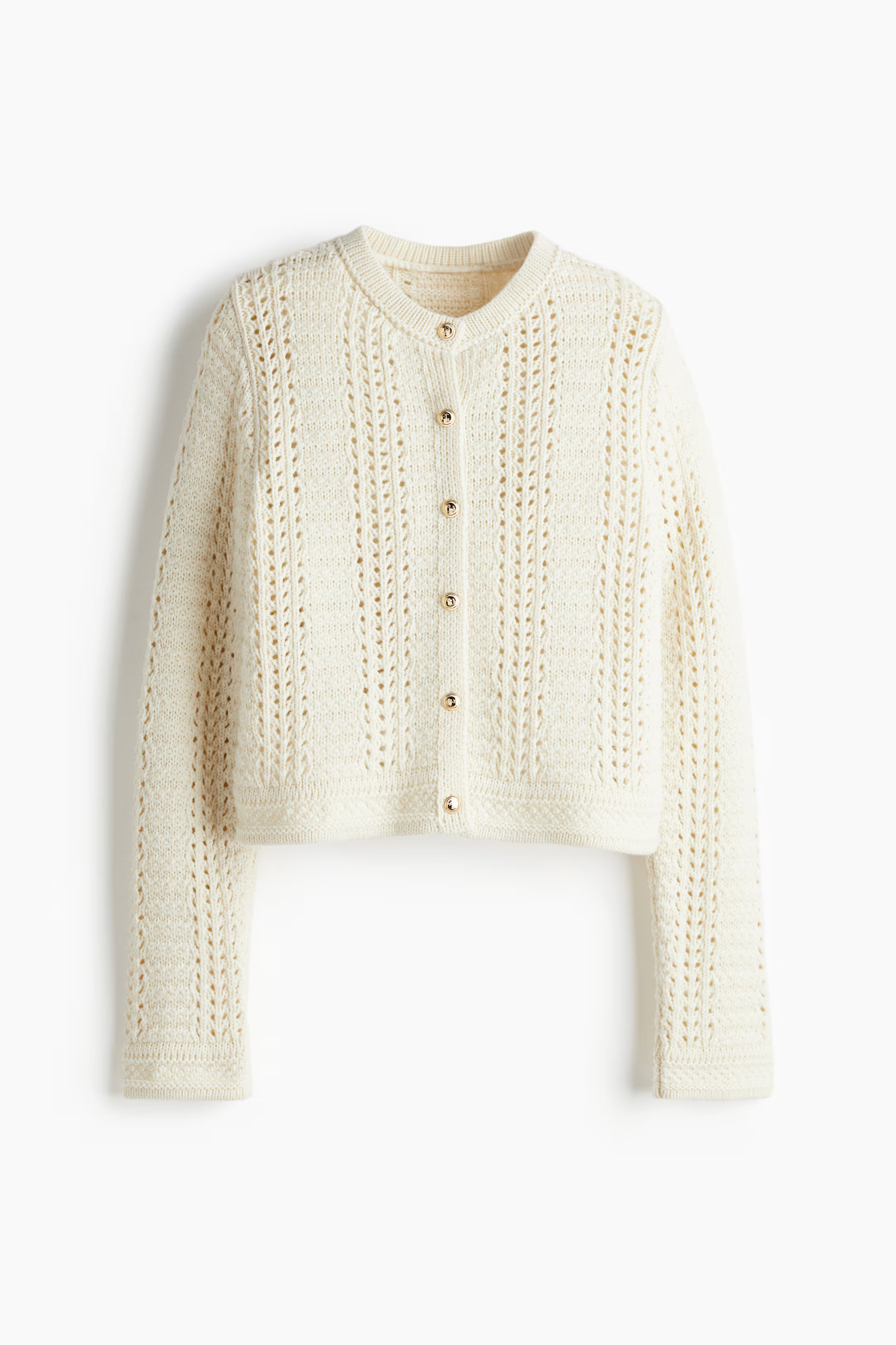 Pointelle-knit cardigan | H&M (UK, MY, IN, SG, PH, TW, HK)