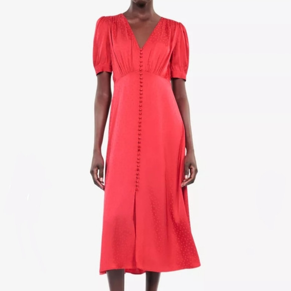 The Kooples Red Midi Dress | Poshmark