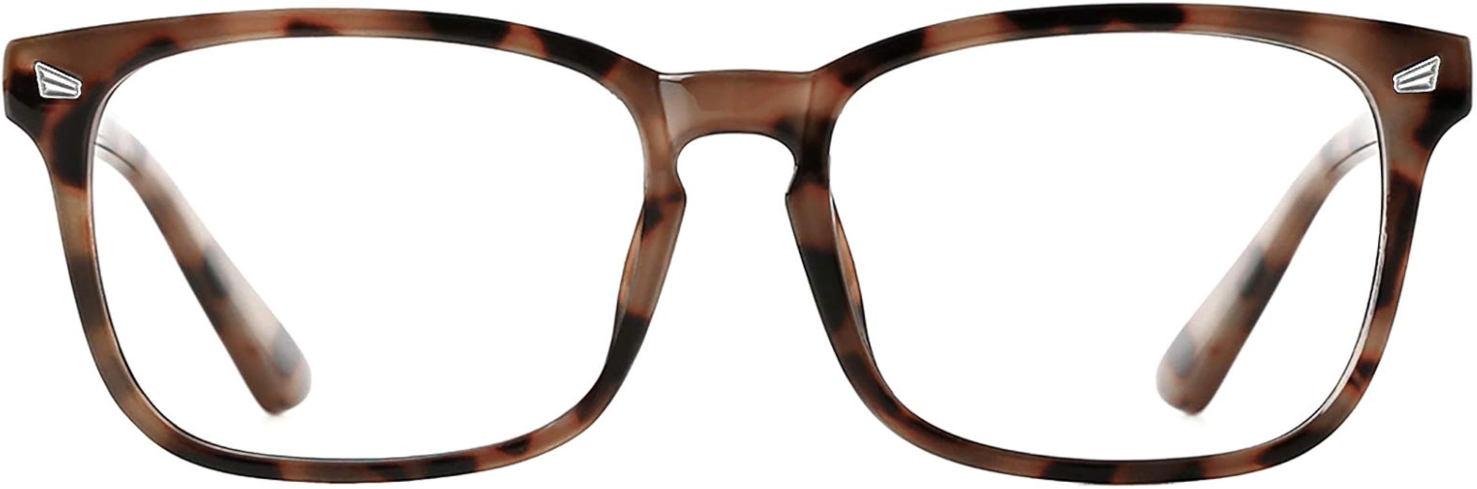 Blue Light Blocking Glasses for Women Men Clear Frame Square Nerd Eyeglasses Anti Blue Ray Comput... | Amazon (US)