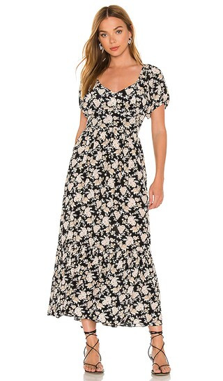Angie Dress in Almond Cookie | Revolve Clothing (Global)
