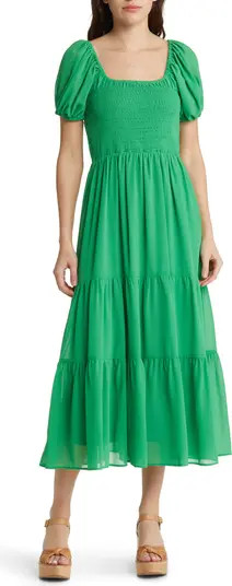 Puff Sleeve Smocked Dress | Nordstrom