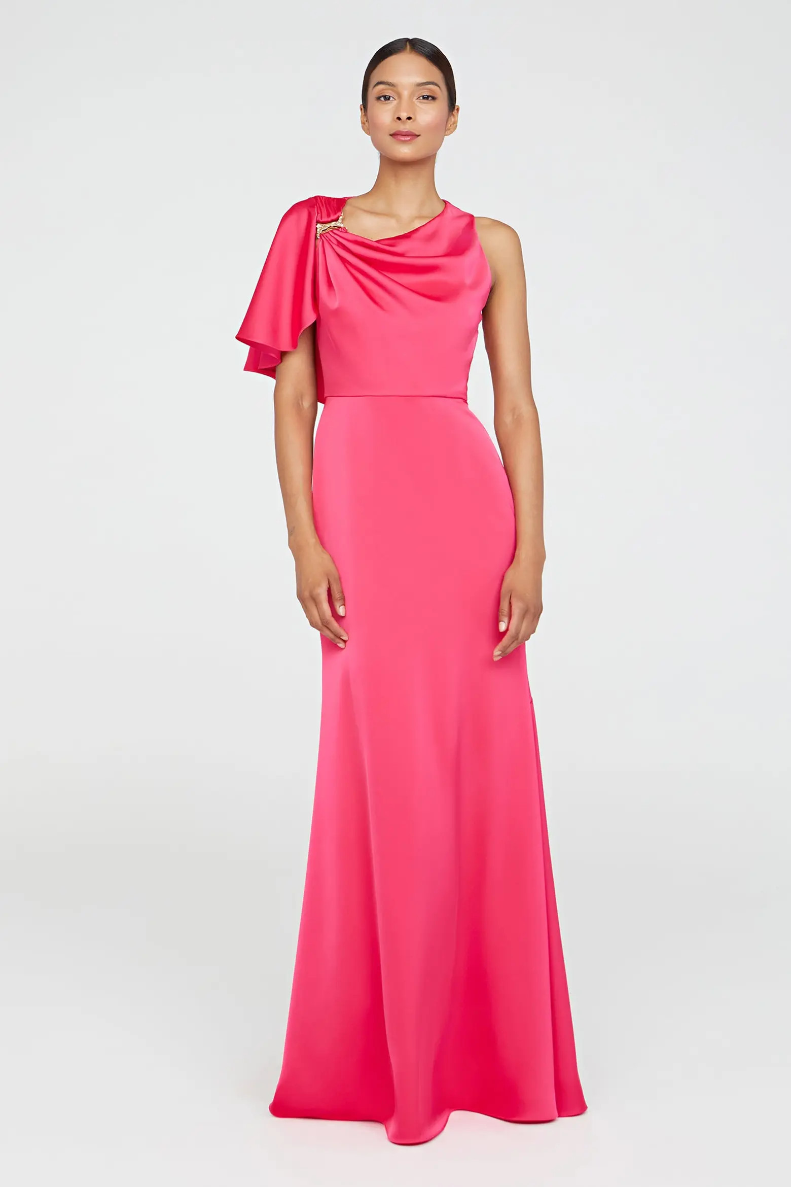 Theia Darcie Flutter Sleeve Gown (Women) | Nordstrom | Nordstrom