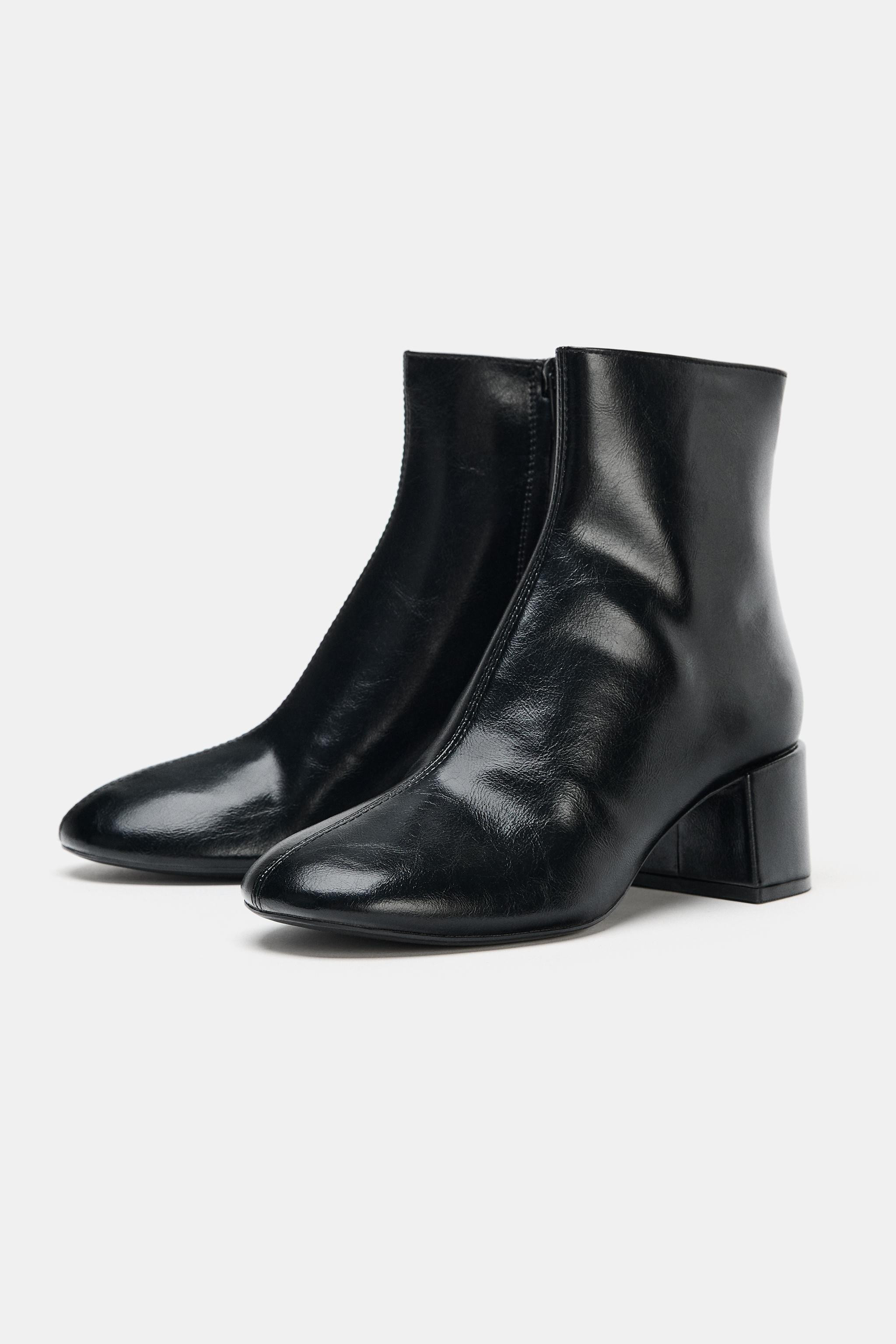 BLOCK HEEL ANKLE BOOTS | Zara US