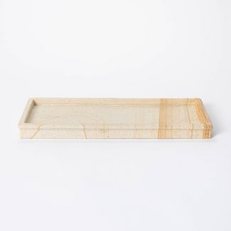 16" Decorative Wood Stone Tray Natural - Threshold™ designed with Studio McGee | Target