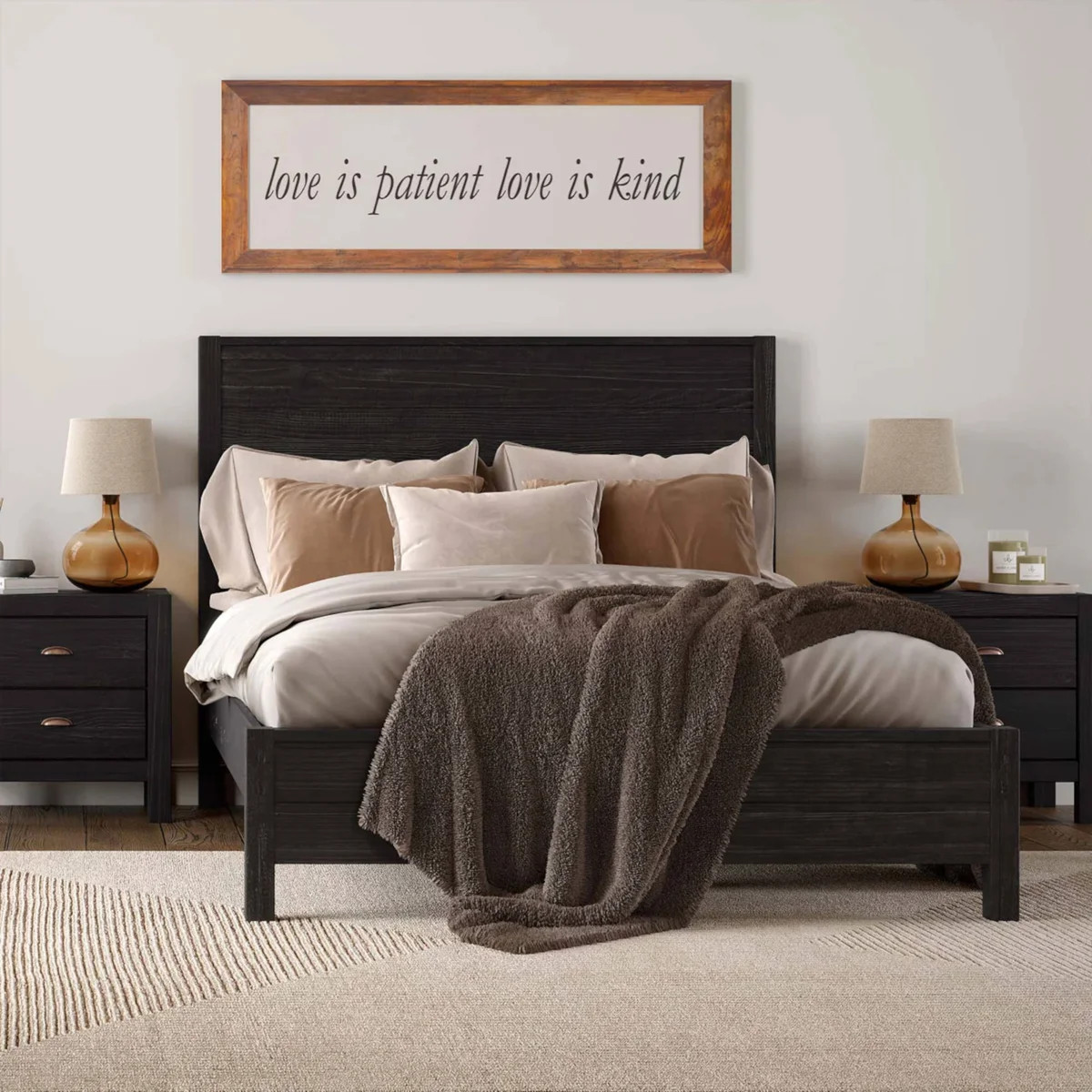 Montauk Solid Wood Panel Bed | Wayfair North America