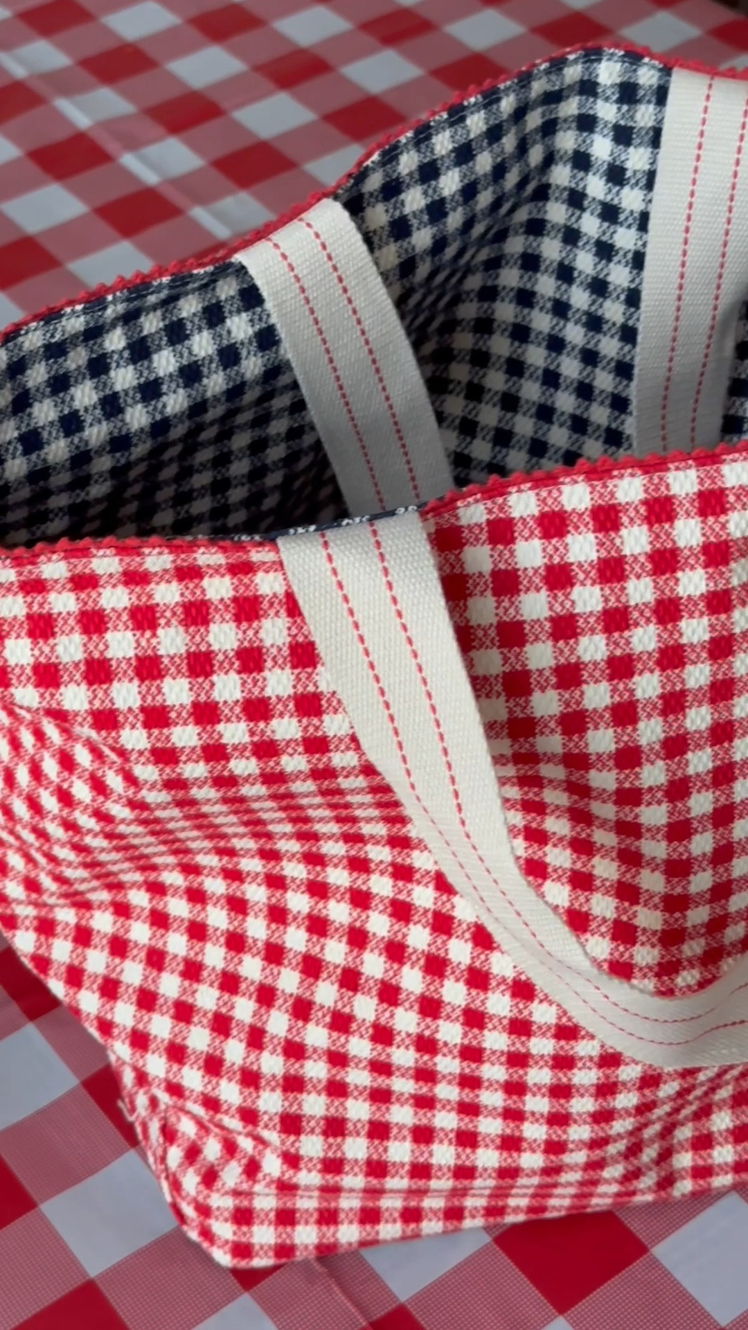 The cutest REVERSIBLE tote for Summer!!! ❤️💙 

#LTKSummerEdit #LTKFindsUnder50