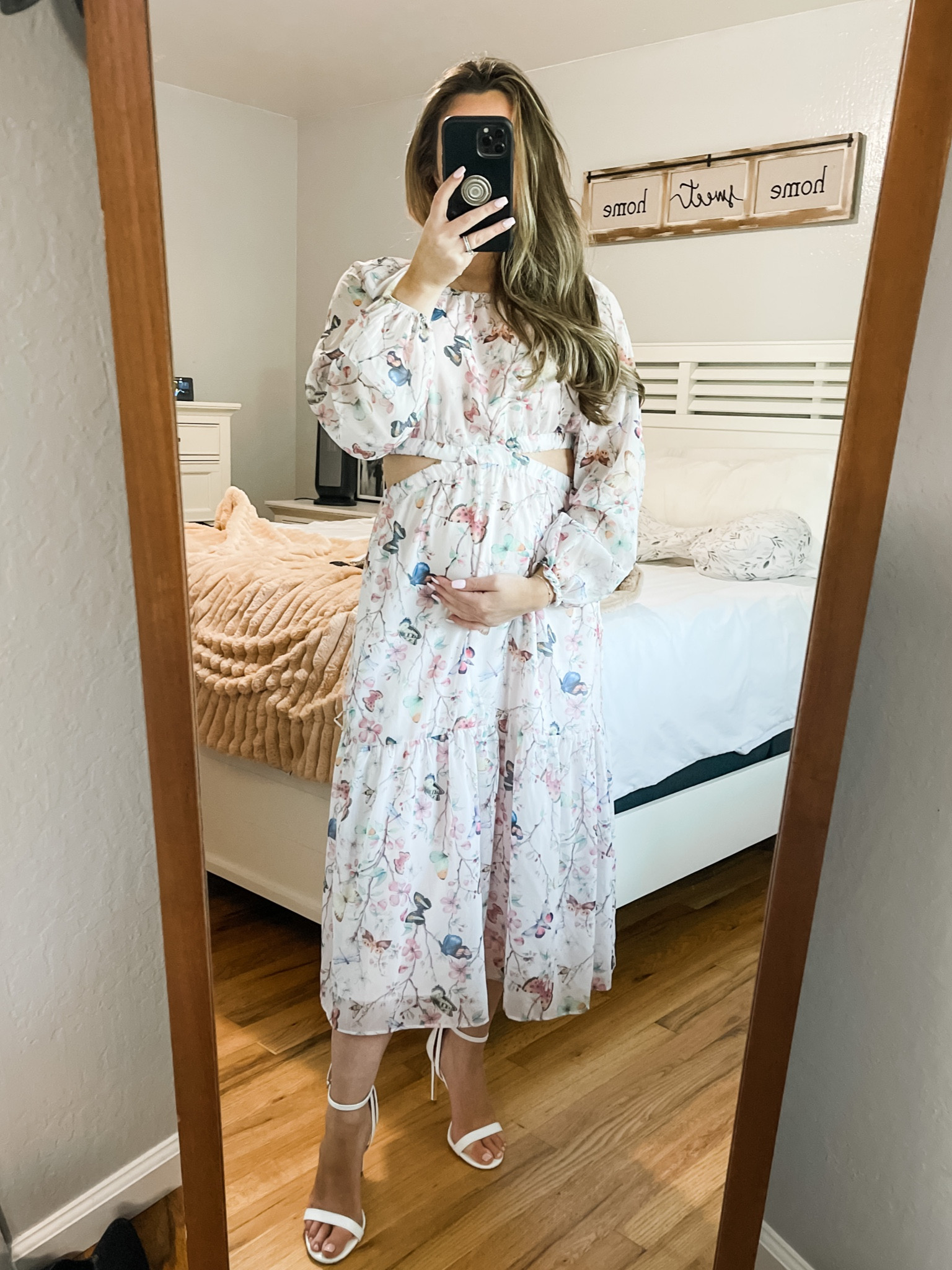 Spring bump friendly dress. Wedding guest dress. 

#LTKbump #LTKwedding #LTKFind