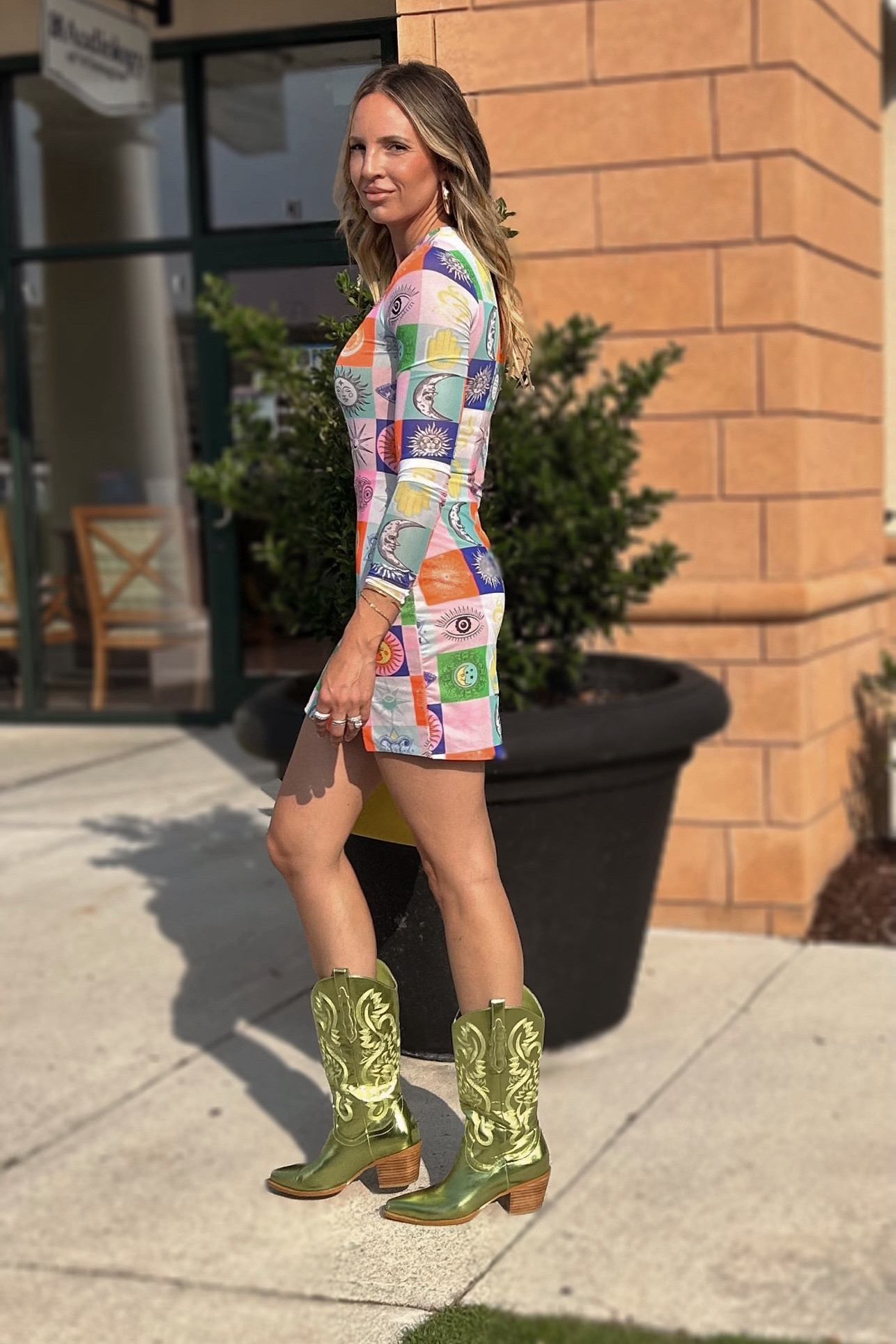 Perfect outfit for a festival and on sale! (Boots are from Amazon and they’re great! So fun) Only size xs left in the dress 

#LTKFestival #LTKsalealert #LTKshoecrush