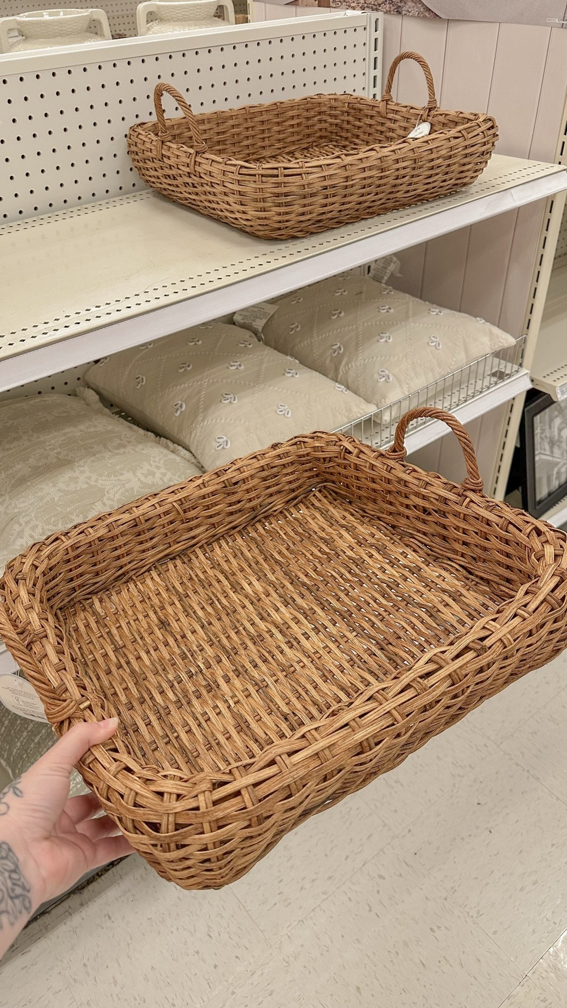This woven basket tray would be so cute on a coffee table!

#LTKSeasonal #LTKHome #LTKSaleAlert