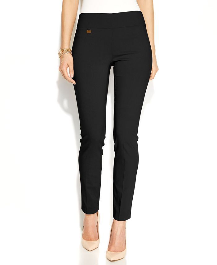 Alfani Tummy-Control Pull-On Skinny Pants, Regular and Short Lengths, Created for Macy's & Review... | Macys (US)