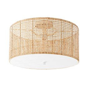 Woven Flush Mount (18") | Pottery Barn Teen