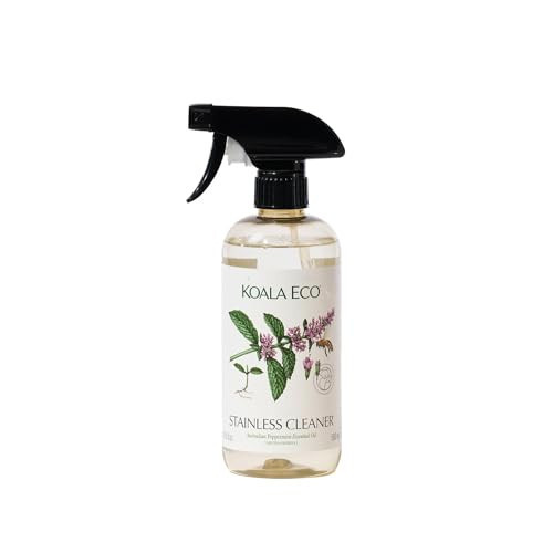 Koala Eco Stainless Steel & Chrome Cleaner - Peppermint Essential Oil - 16oz | Amazon (US)