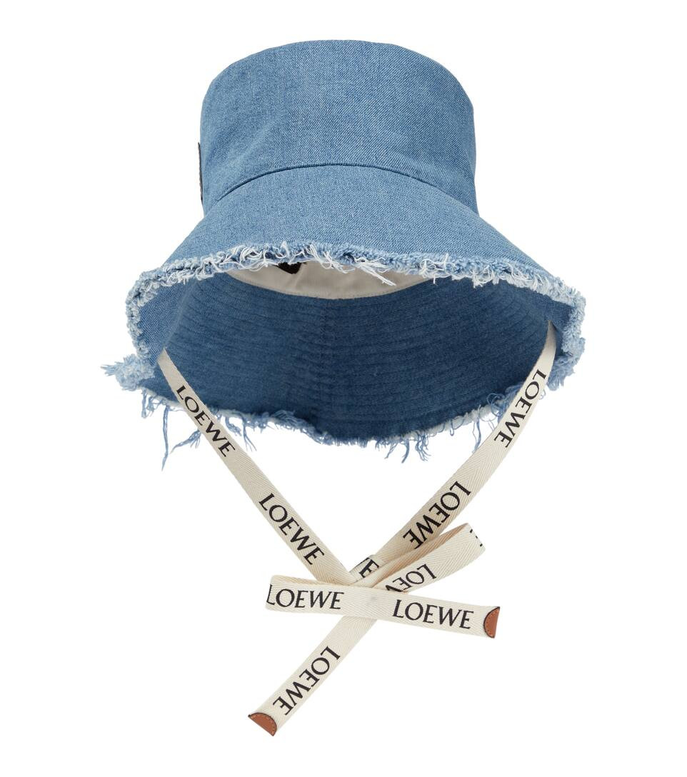 Logo frayed denim bucket hat | Mytheresa (US/CA)