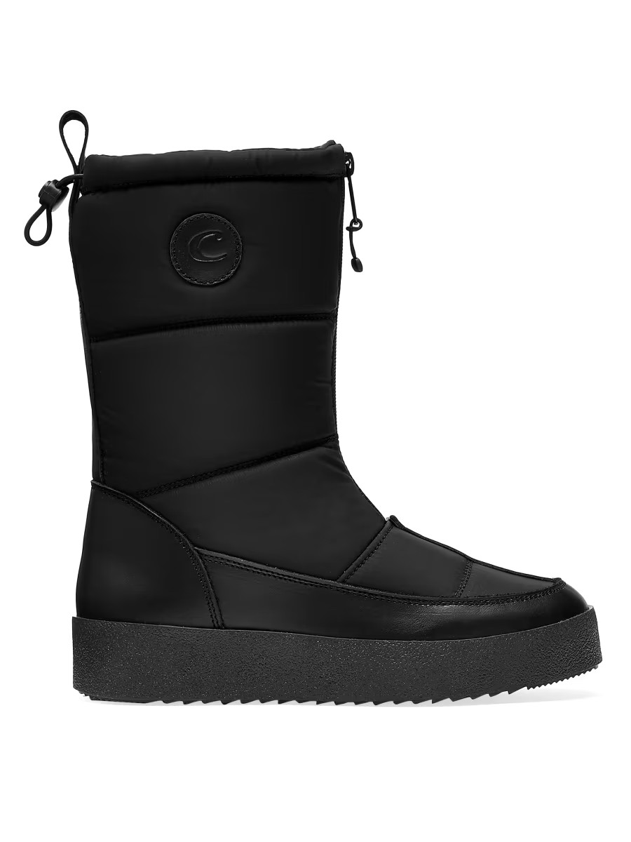 Eliza 40MM Waterproof Leather Boots | Saks Fifth Avenue