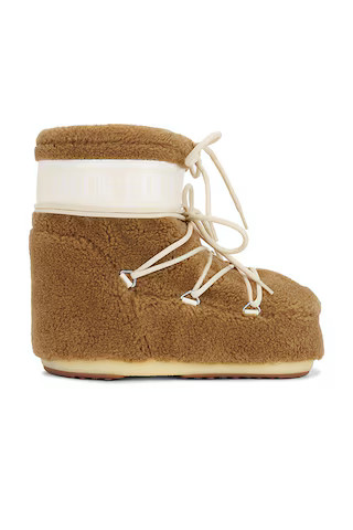MOON BOOT Icon Low Fleece Boot in Camel from Revolve.com | Revolve Clothing (Global)