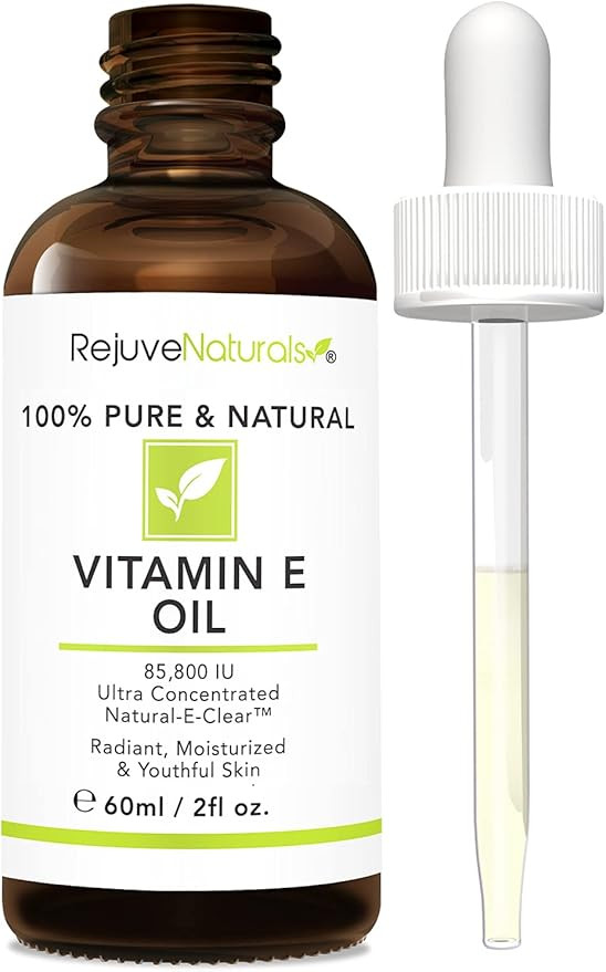 Vitamin E Oil - 100% Pure & Natural, 85,800 IU. Repair Dry, Damaged Skin from Surgery & Acne, Age... | Amazon (US)