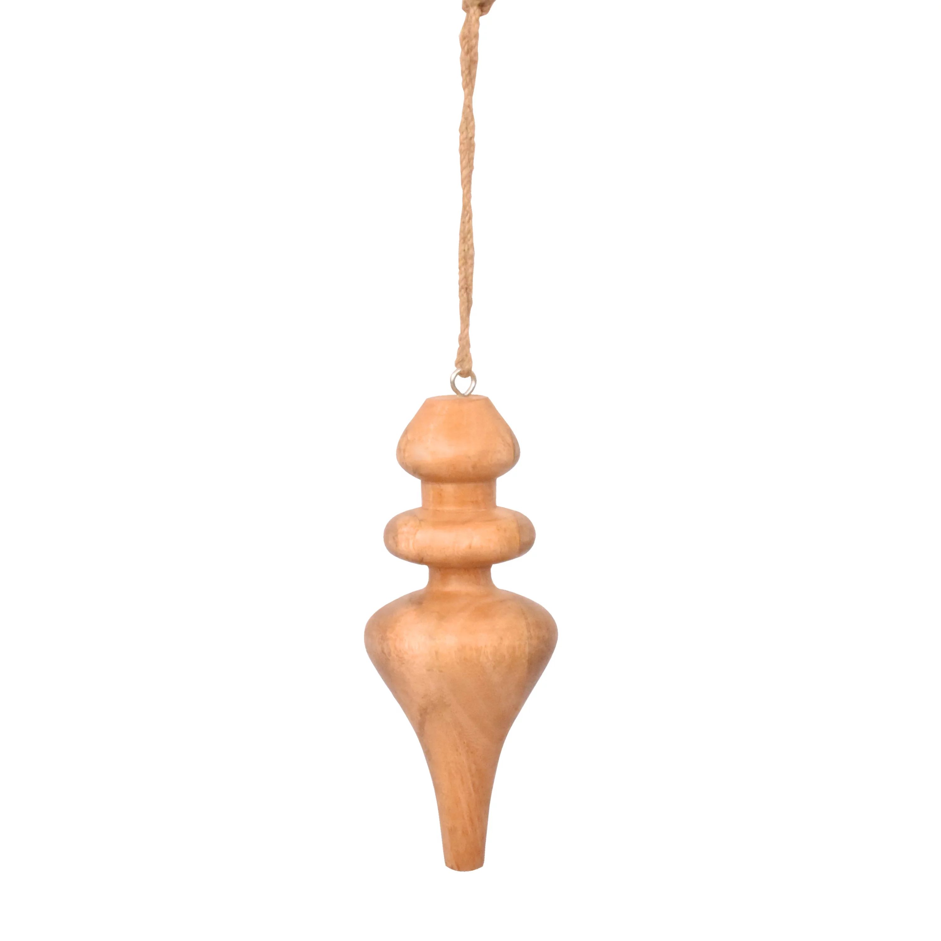 My Texas House Wood Finial Shape Christmas Hanging Jumbo Ornament with Natural Finish, 8.5 inch | Walmart (US)