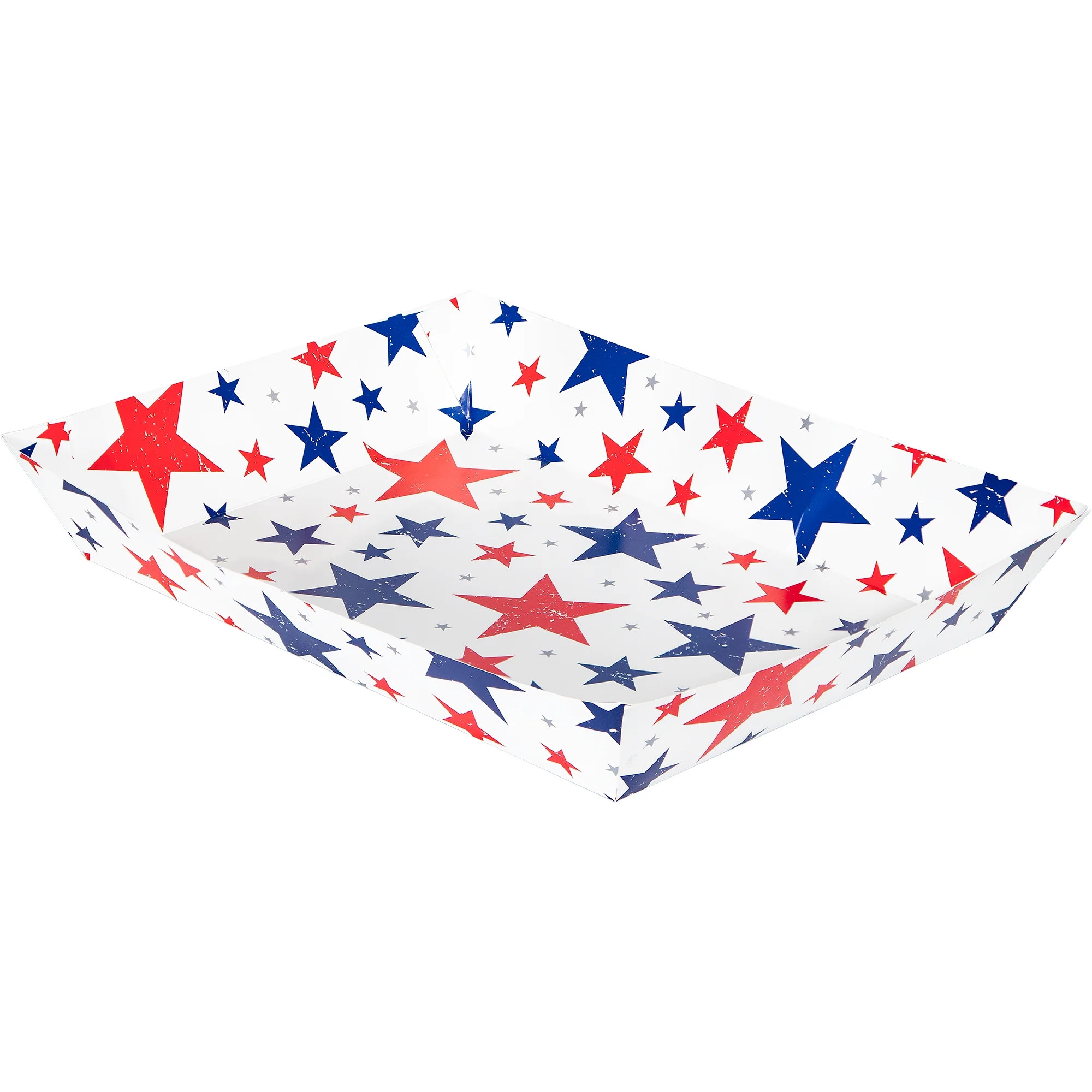 Way to Celebrate 4th of July Patriotic Stars Paper Trays 3 ct - Walmart.com | Walmart (US)