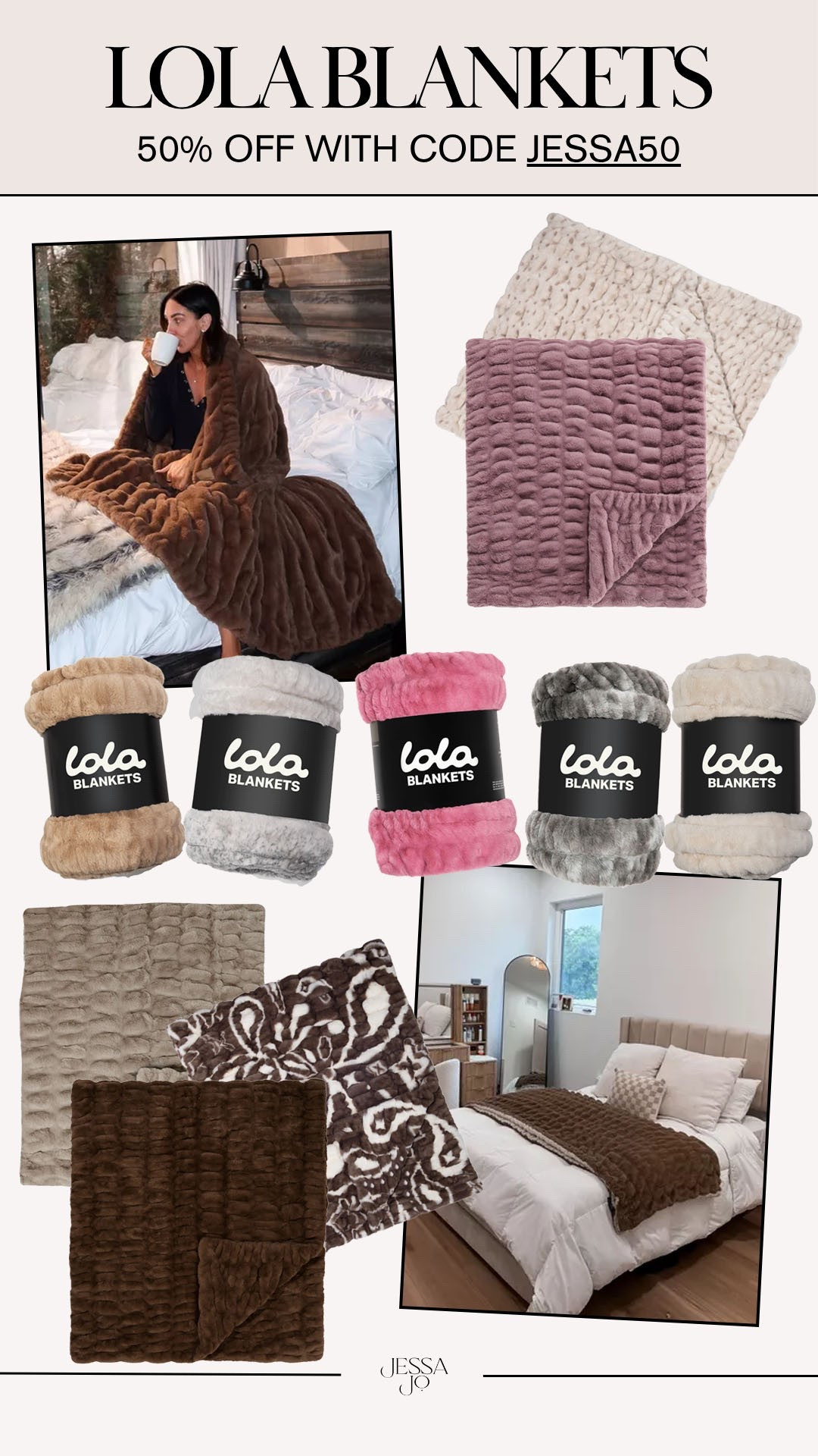 Use code JESSA50 at checkout! 

Lola blankets on sale. New Lola blanket. Cozy fall throw blanket.

#LTKSeasonal #LTKHome #LTKSaleAlert
