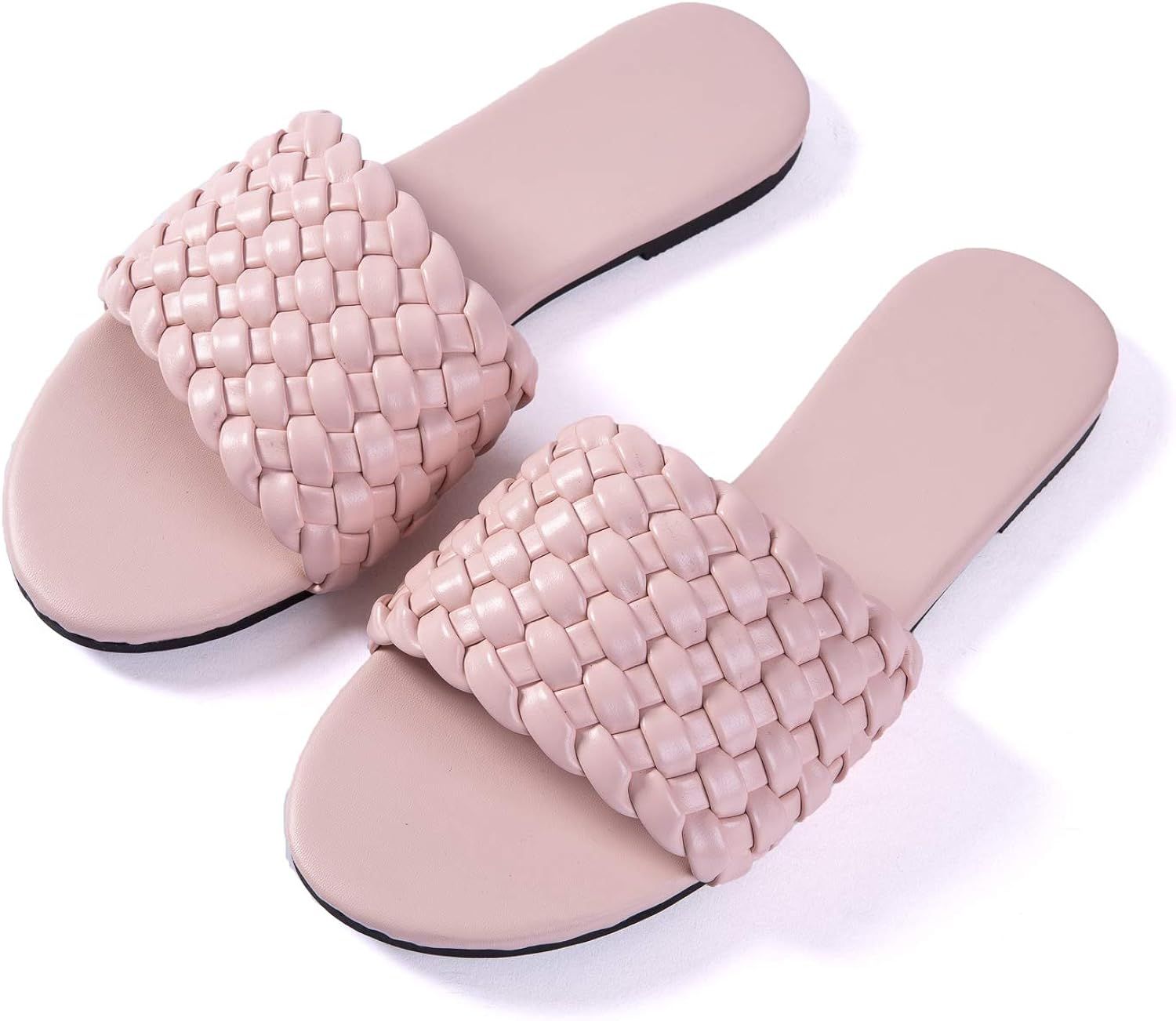 Women Flip-Flops Pearls Bow Sandals Beach Flat Rivets Rain Jelly Gold Pearls | Amazon (US)