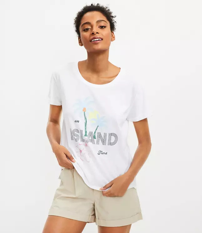 Lou & Grey Island Time Oversized Softserve Tee | LOFT