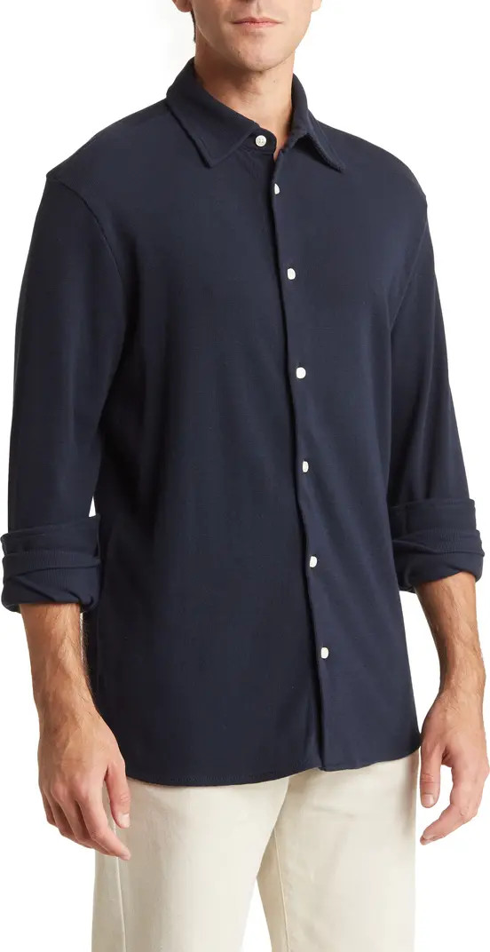 Slate & Stone Button-Down Piqué Knit Shirt | Nordstromrack | Nordstrom Rack