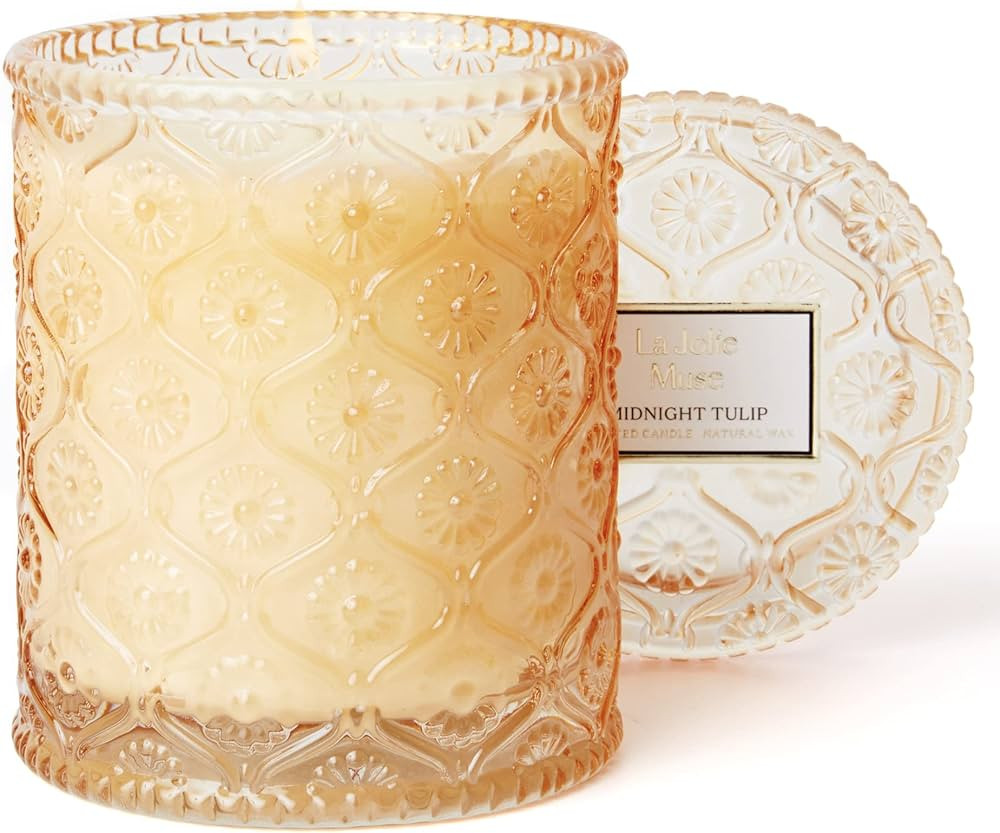 LA JOLIE MUSE Scented Candles, Spring Candle Gifts, Mother Day Candle Gift, Midnight Tulip Scente... | Amazon (US)