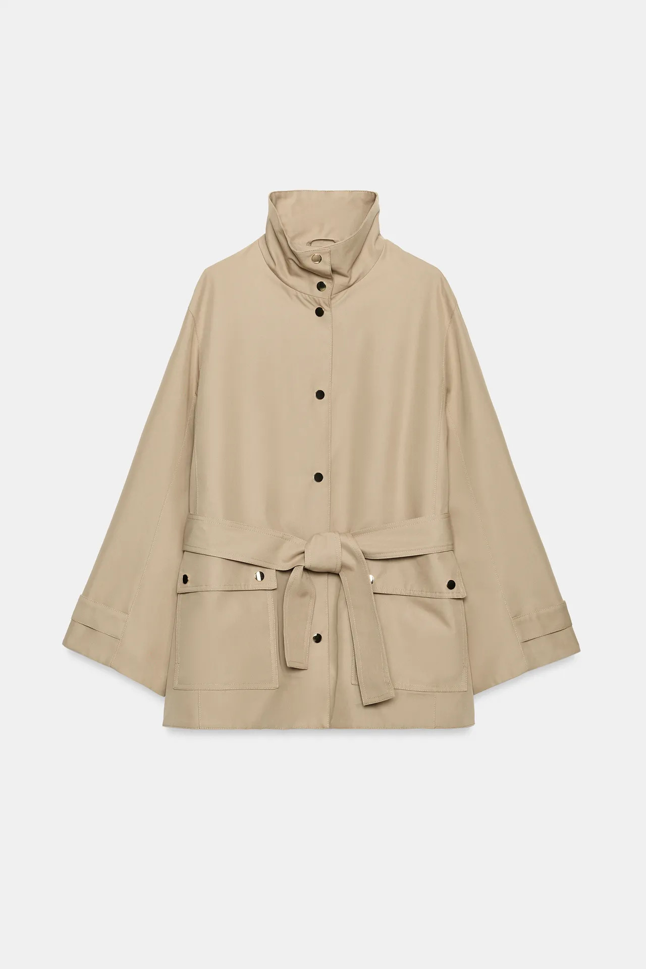 GABARDINE MIT STEHKRAGEN UND G\u00dcRTEL | Zara DE