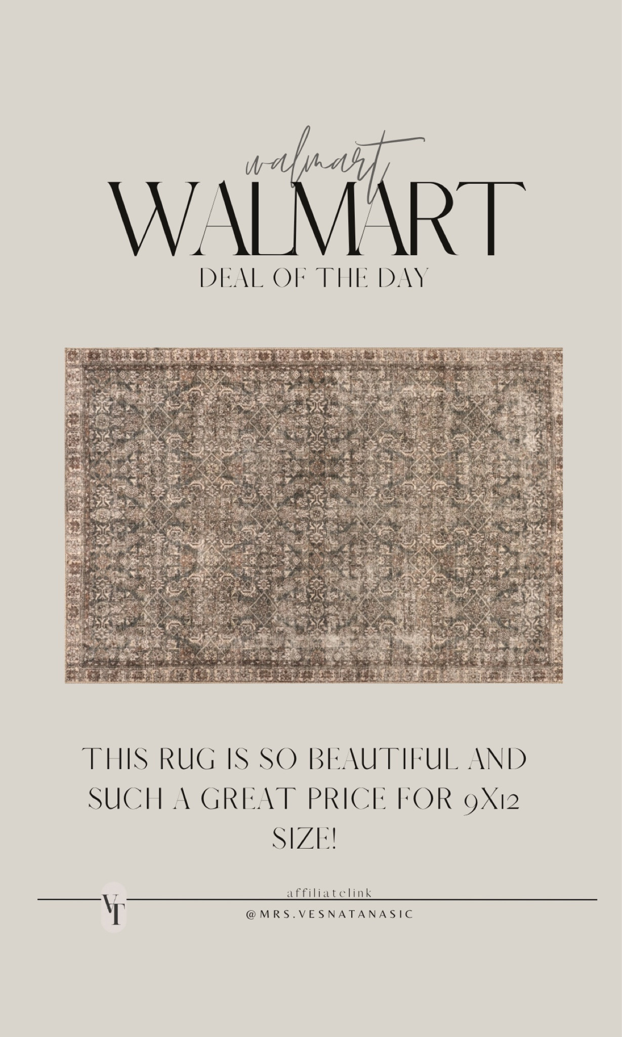 This rug is so beautiful and such a great price for the large size! @walmart #walmartfinds #walmarthome #walmart #rug 

#LTKStyleTip #LTKSaleAlert #LTKHome