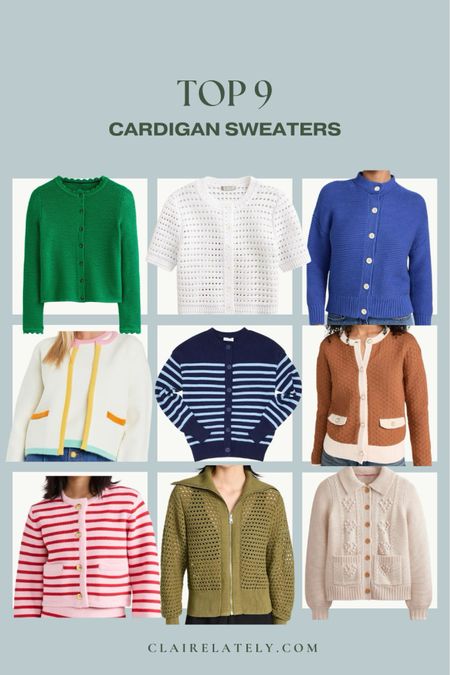 Spring layers - the classic cardigan in updates styles and colors. 
•Claire Lately 

#LTKworkwear #LTKstyletip #LTKSeasonal