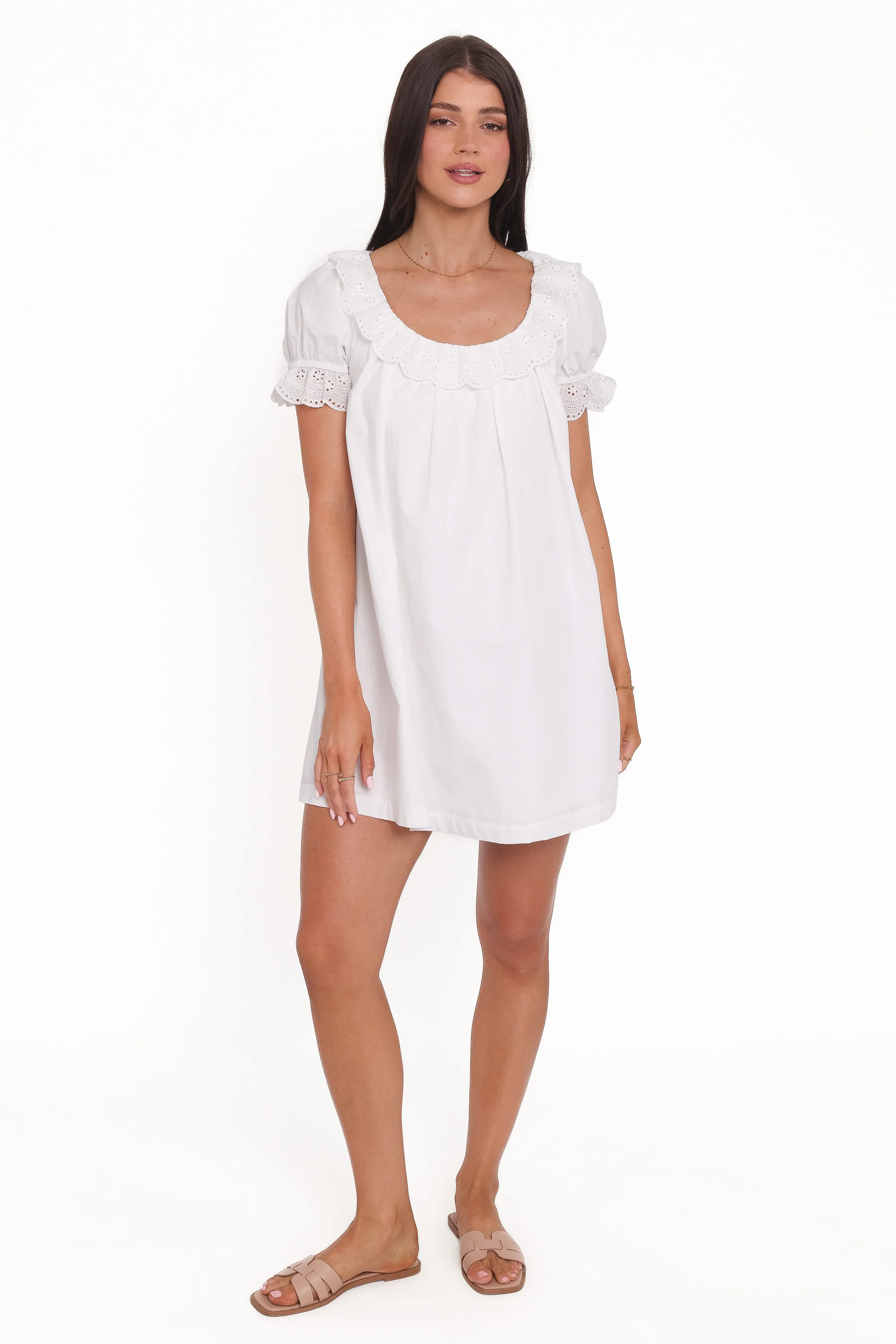Merlyn Mini Dress - White | Petal & Pup (US)