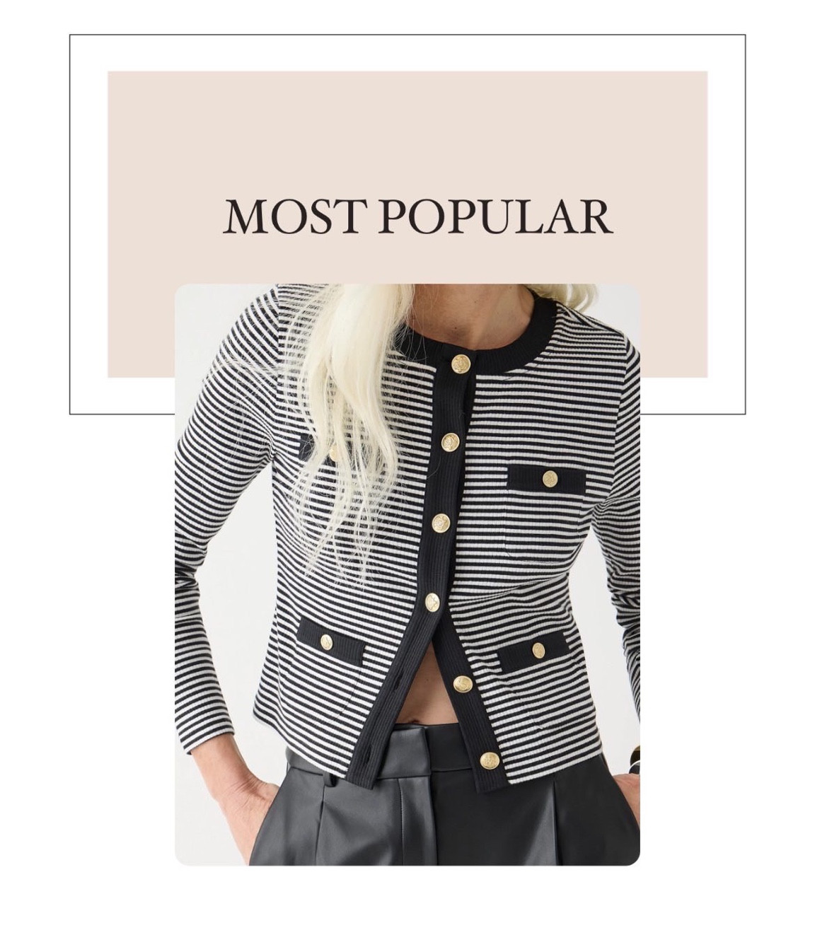 Lady jacket, cardigan, cardigan style, French girl style, French girl aesthetic, rich mom style, rich mom aesthetic, cool moms style, cool, mom aesthetic, Sofia Richie style, J.Crew style

#LTKworkwear #LTKCyberWeek #LTKover40