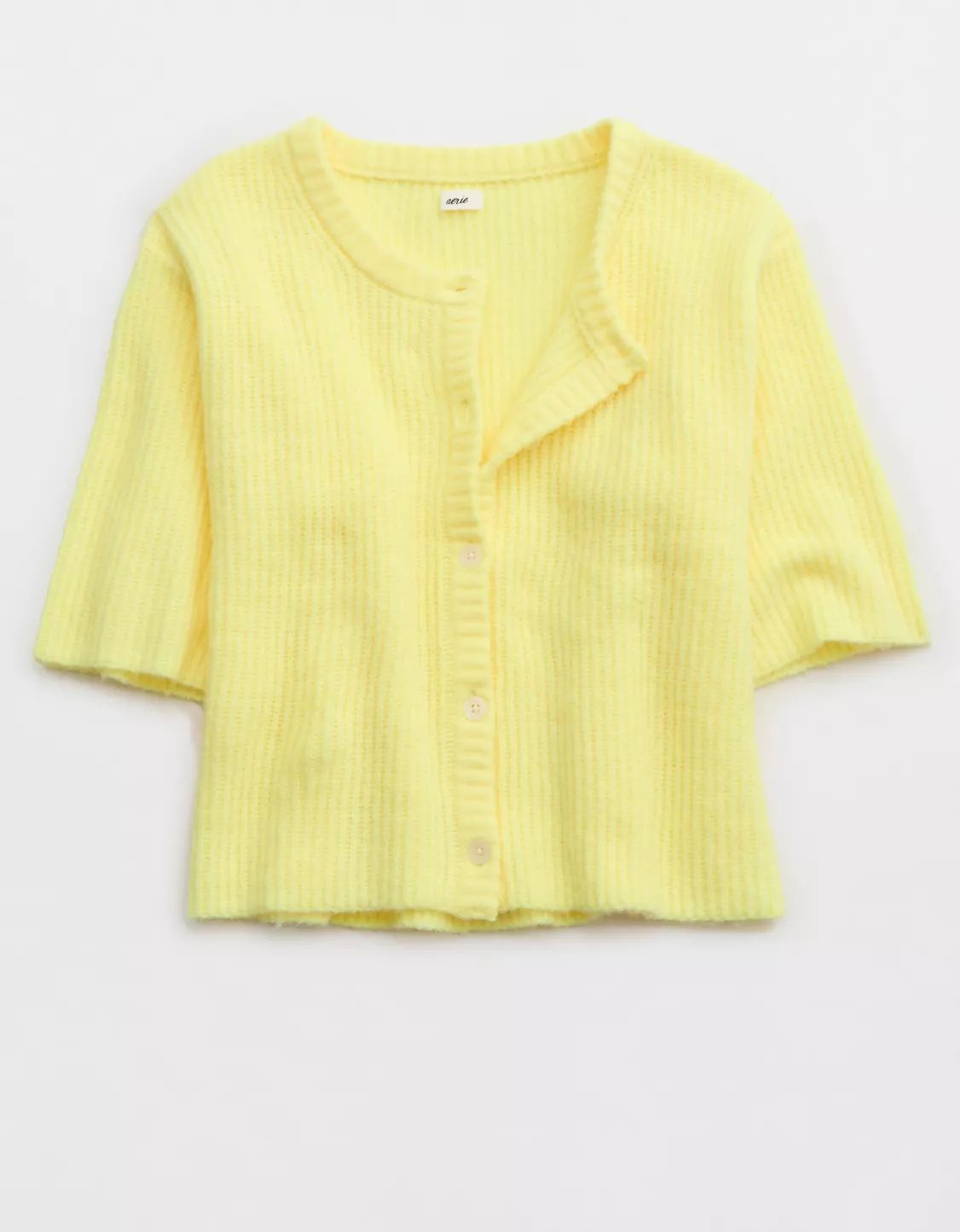 Aerie Unreal Short Sleeve Cardigan | Aerie