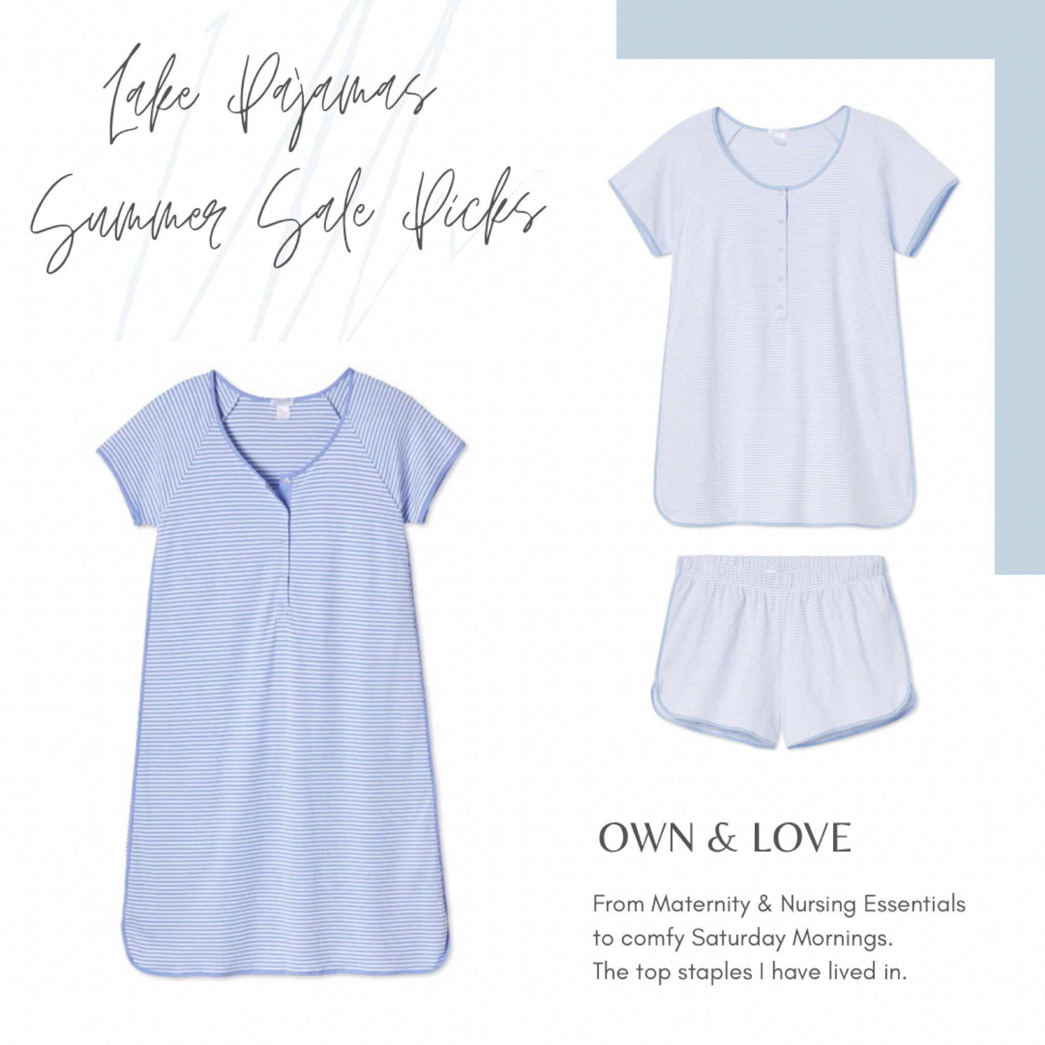 Lake Pajamas Summer Sale Picks 
Own & LOVE
From Maternity & Nursing Essentials to cute, comfy Saturday morning jammies I have lived in

#lakepajamas #maternity #nursing #pajamas


#LTKSaleAlert #LTKBump