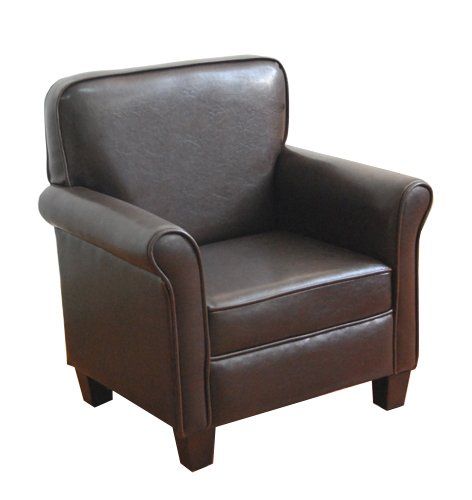 Kinfine Kids Arm Chair, Dark Brown, Leatherette | Amazon (US)