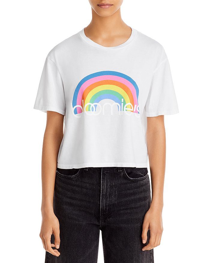 Bloomie's Rainbow Graphic Cropped Tee - 100% Exclusive Back to Results -  Women - Bloomingdale's | Bloomingdale's (US)