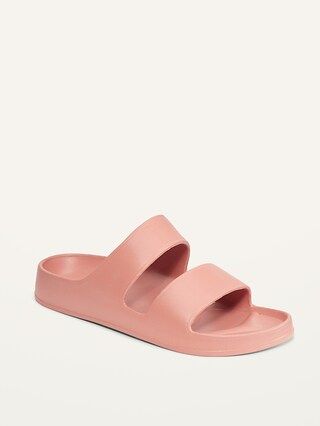 Sugarcane-Blend Double-Strap Slide Sandals for Women (Partially Plant-Based) | Old Navy (US)